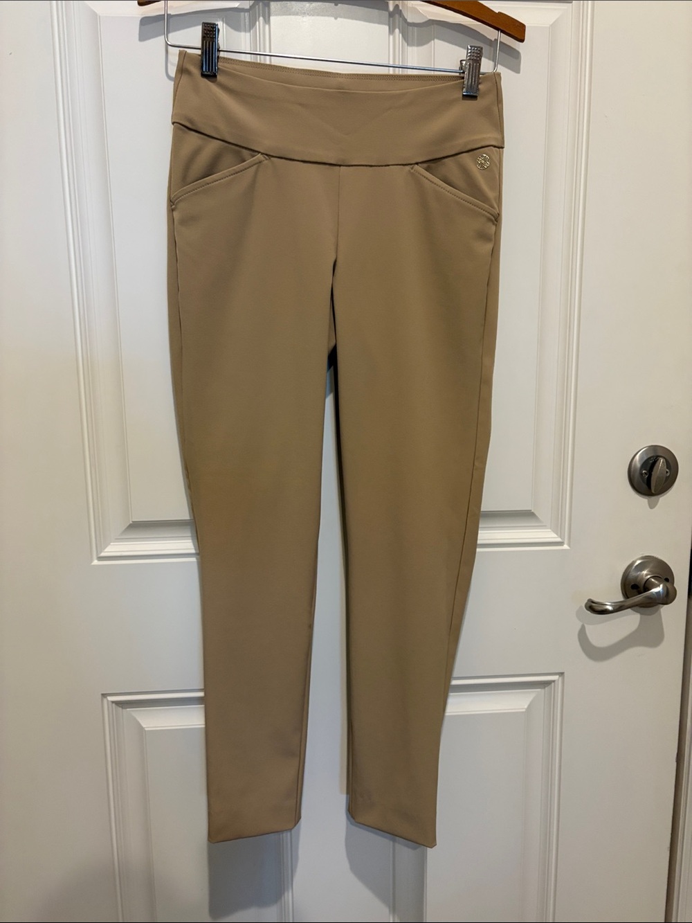 Lilly Pulitzer Khaki Tan Luxletic Corso Ankle Pants - 0